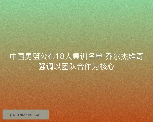 中国男篮公布18人集训名单 乔尔杰维奇强调以团队合作为核心