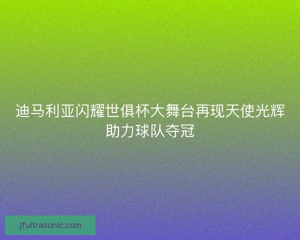 迪马利亚闪耀世俱杯大舞台再现天使光辉助力球队夺冠