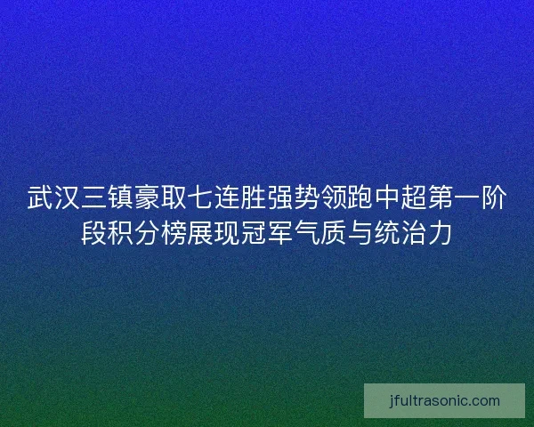 武汉三镇豪取七连胜强势领跑中超第一阶段积分榜展现冠军气质与统治力