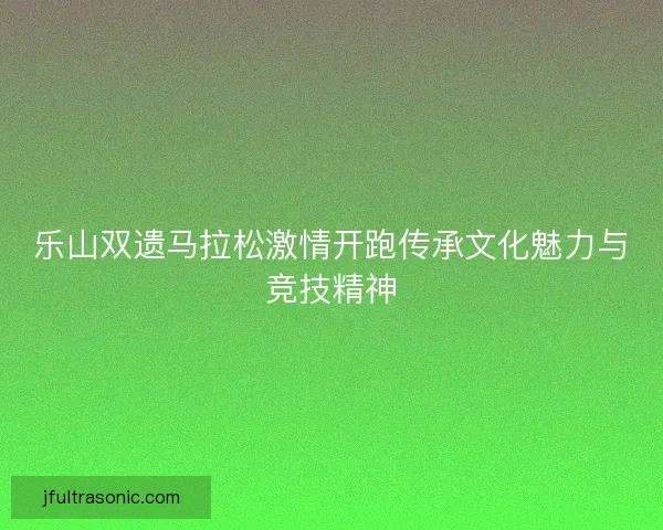 乐山双遗马拉松激情开跑传承文化魅力与竞技精神